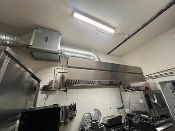 Cappa acciaio inox 10 mesi di vita con  motore