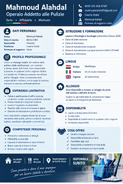 Addetto alle pulizie, Operaio, Magazziniere