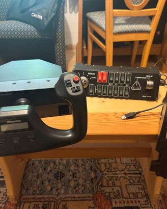 Simulatore di volo Logitech + Switch panel