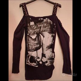 T-shirt Guess by Marciano con spalle scoperte