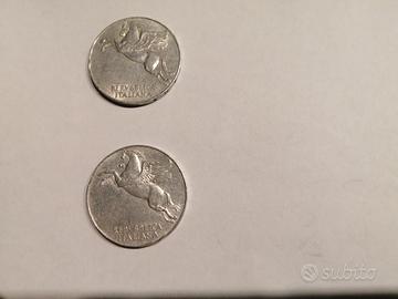 monete da 10 lire Pegaso del 1950