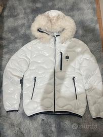 giubbino blauer bianco col pelo rimovibile