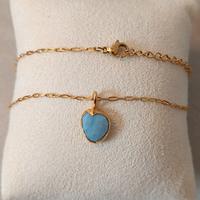 Ciondolo opale blu peruviano