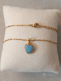 Ciondolo opale blu peruviano