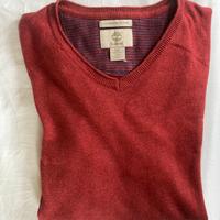Maglione timberland uomo s rosso cachemire blend