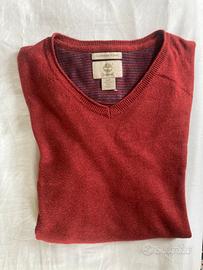 Maglione timberland uomo s rosso cachemire blend