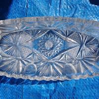 Svuotatasche posacenere cristallo di Boemia NUOVO