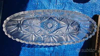 Svuotatasche posacenere cristallo di Boemia NUOVO