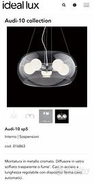 Lampada a sospensione audi-10 ideal lux