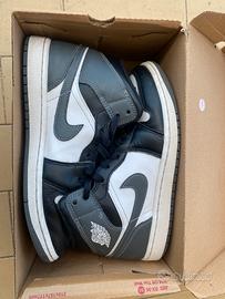 air jordan 1 mid white shadow - taglia 41