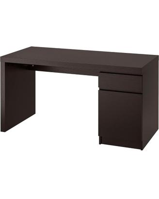 Scrivania nera minimal già smontata