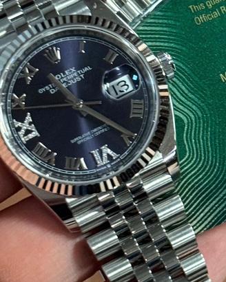 Rolex datejust 36mm 126234 purple brilli full