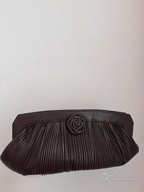 Borsetta pochette vintage in vera pelle
