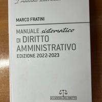 Manuale sistematico Diritto amministrativo