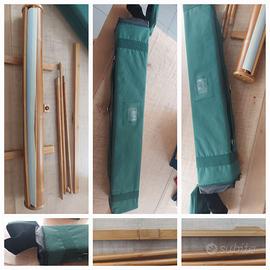 Roll-up in alluminio e bamboo per grafiche