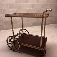Carrello bar portavivande in legno vintage
