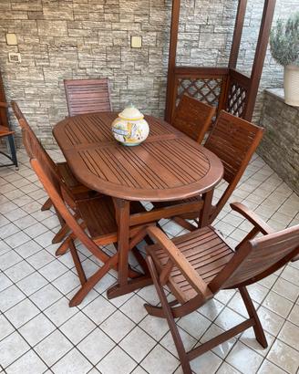 Set tavolo con sedie