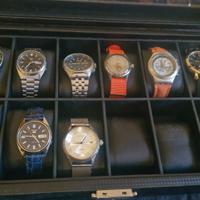 Lotto orologi, seiko, orient,vintage più box 12 pz
