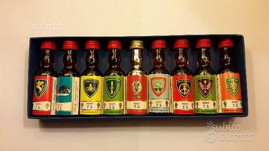 9 Bottigliette mignon polizia di stato anni 70