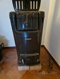 stufa a legna zoppas+tubi