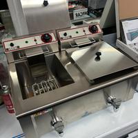 Friggitrice elettrica due vasche 9+9 litri rubinet