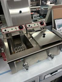 Friggitrice elettrica due vasche 9+9 litri rubinet