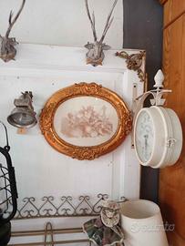 Quadro in legno oro e Putti 35x40