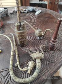 Cinque pipe lavorate indiane 
