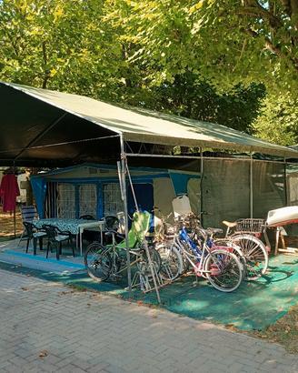stuttura copertura caravan