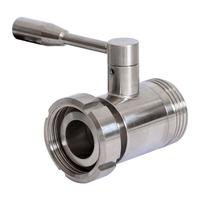Valvola a sfera in acciaio inox AISI 304 DIN 25