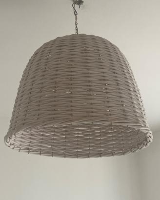 Paralume in vimini  da soffitto