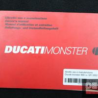 libretto uso e manutenzione Ducati monster 900 i.e