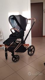 Trio Cybex Priam Rose gold completo di base isofix
