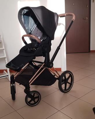 Trio Cybex Priam Rose gold completo di base isofix