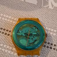 orologio swatch turquoise swiss made 