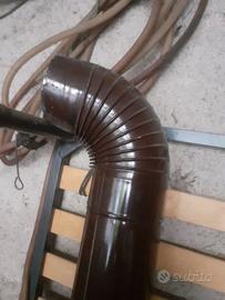 2 Metri TUBO e CURVA 150 mm per STUFA e CAMINO