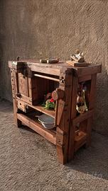 banco falegname morsa legno lavoro 