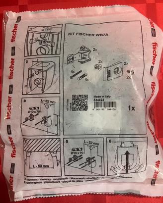 Fischer kit  Fissaggi filo muro WBA7A art.534423