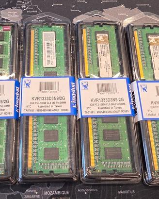 Lotto RAM DDR3 1333MHz CL9 DIMM – 14GB totali