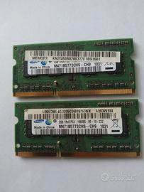 Memorie RAM DDR3 SAMSUNG 4GB(2+2), SO-DIMM 1,5v