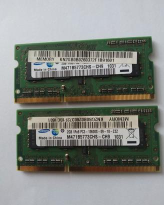 Memorie RAM DDR3 SAMSUNG 4GB(2+2), SO-DIMM 1,5v