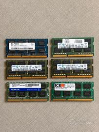 8 BANCHI RAM SODIM DDR3 8 X 4GB TUTTO
