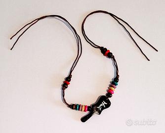 Bracciale con chitarra + Collana con cuore Haiti