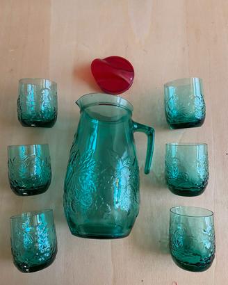 Set caraffa e bicchieri