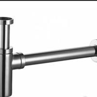 Sifone per lavabo in ottone cromato