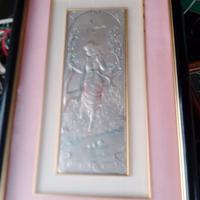 bassorilievo in argento 925% firmato castellani