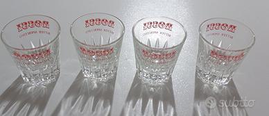 Lotto 4  bicchieri bitter Martini Rossi anni 60