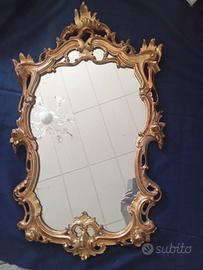 Specchiera classica color oro
