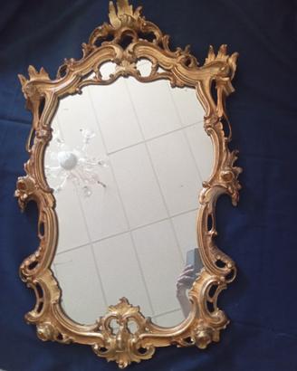 Specchiera classica color oro