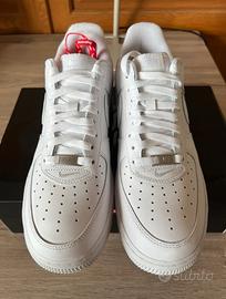 Sneakers Supreme x Nike Air Force 1 bianche EU45
